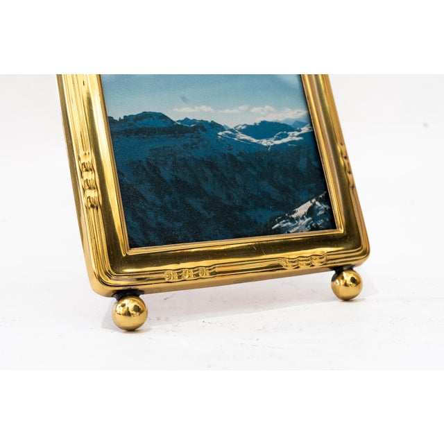 Art Deco Brass Picture Frame, 1920s | Chairish