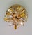 Italian Crystal Rainbow Prism Flush Mount Mid Century Starburst Light For Sale - Image 9 of 13
