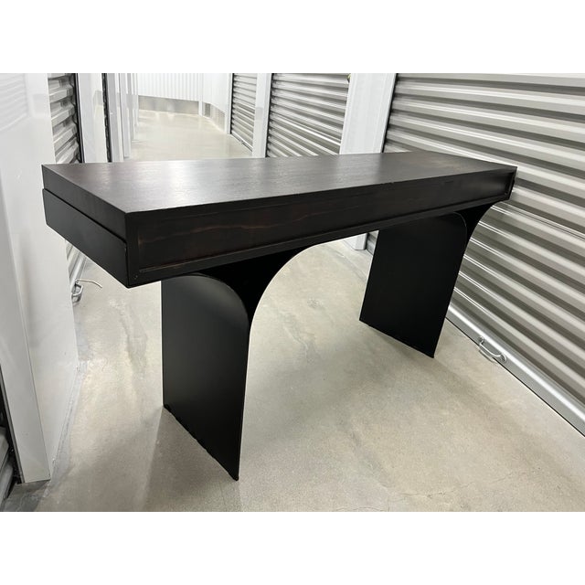 Noir Ebonized Walnut Modern Truss Desk For Sale - Image 9 of 9