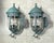 Pair of Vintage Solid Brass Wall Lanterns /Sconces 22”x10”x11”.5 For Sale In Miami - Image 6 of 16