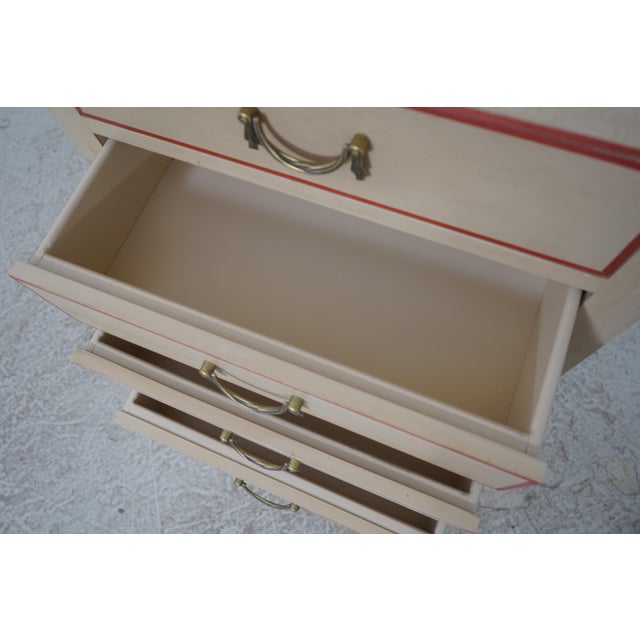 1980s Italian Paint Decorated 7 Drawer Semanier Lingerie Chest For Sale - Image 4 of 14