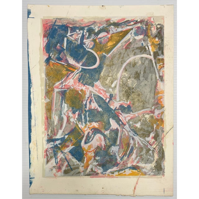 1960s Cathal O'Toole Abstract Lithograph For Sale - Image 4 of 5