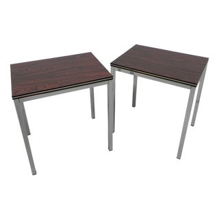 Coffee Tables with Wood Print, 1950s, Set of 2 For Sale