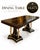 A dramatic statement piece for an elevated dining space, this luxury rectangular dining table pairs rich walnut tones with...