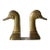 1970s Sarreid Spanish Extra Large Brass Duck Head Bookends- a Pair For Sale