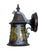 1920s 1920s Storybook Outdoor Porch Light in Antique Copper Finish With Original Amber Glass Shade #2626 For Sale - Image 5 of 7