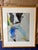 Discover a captivating piece of contemporary art with this signed and dated (1984) mixed media drawing. Featuring a bold...