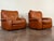 Mid-Century Modern Vintage 1970's Italian Leather Lounge Chairs For Sale - Image 3 of 5