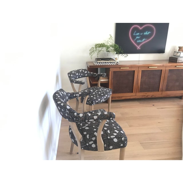 Pair of 1950s Mid-Century Captain’s Armchair, Tournament Armchairs or Broker Captain’s Chairs For Sale - Image 10 of 14