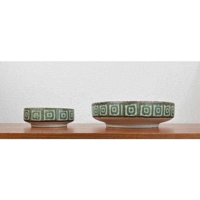 Mid-Century West German Pottery WGP Bowls, 1960s, Set of 2, in Very Good conditions. Designed 1960 to 1969