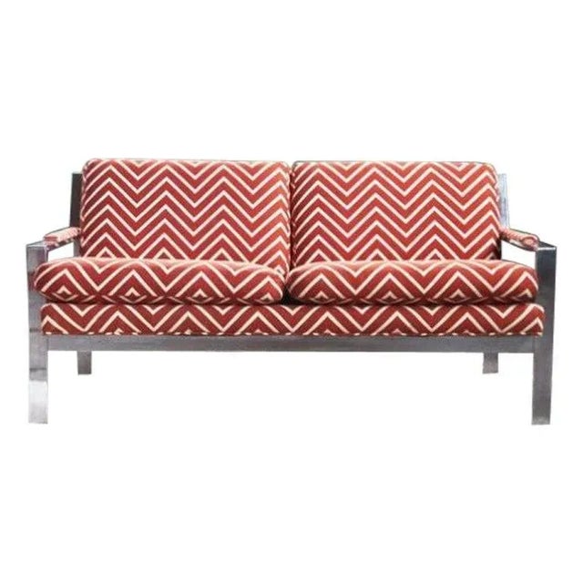 1970s Vintage Chrome Sofa by Milo Baughman, 1970s For Sale - Image 5 of 5