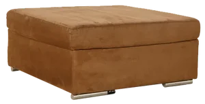 Brown Fabric Stool from Ewald Schillig