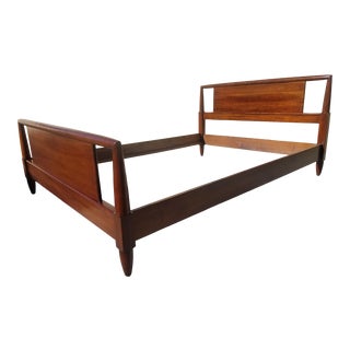 1960s Willett Transitional Cherry Full Bedframe For Sale
