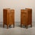 Art Deco Amsterdam School Nightstands in Oak and Glass, 1930s, Set of 2 For Sale - Image 6 of 18