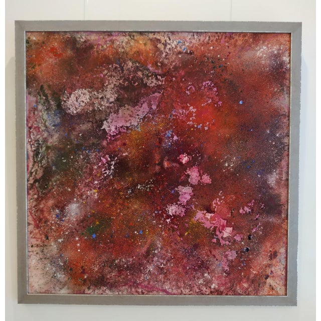 Maria Alonso PAEZ Omnia natural dyes on canvas Dimensions: 100 x 100 cm This piece is attributed to the mentioned...