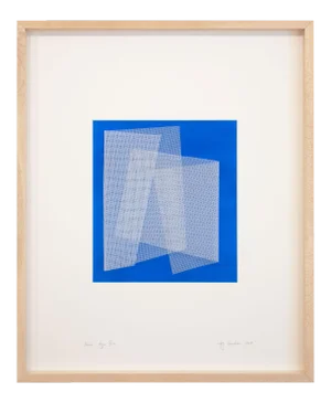 Tom Henderson "Moiré Azur Blue", Painting