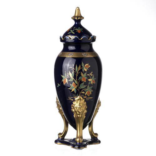 In European porcelain, from the beginning of the 20th century, polychrome, reglazed and gilded decoration with floral...
