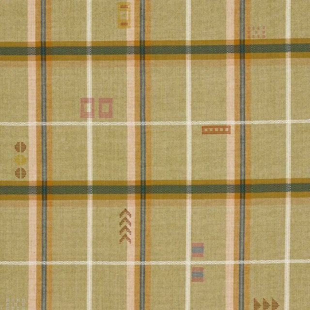 SAMPLE - Schumacher X A Rum Fellow Fable Fabric In Glade For Sale