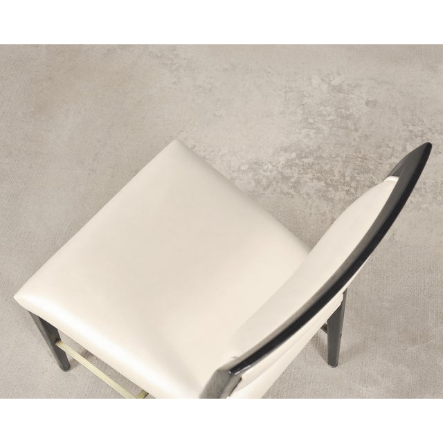 Set of Four Paul McCobb "Irwin" Mahogany Brass Dining Chairs For Sale - Image 9 of 18