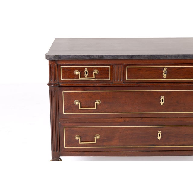 18th century french mahogany commode a late 18th-century, excellent-quality french mahogany commode with a rectangular...