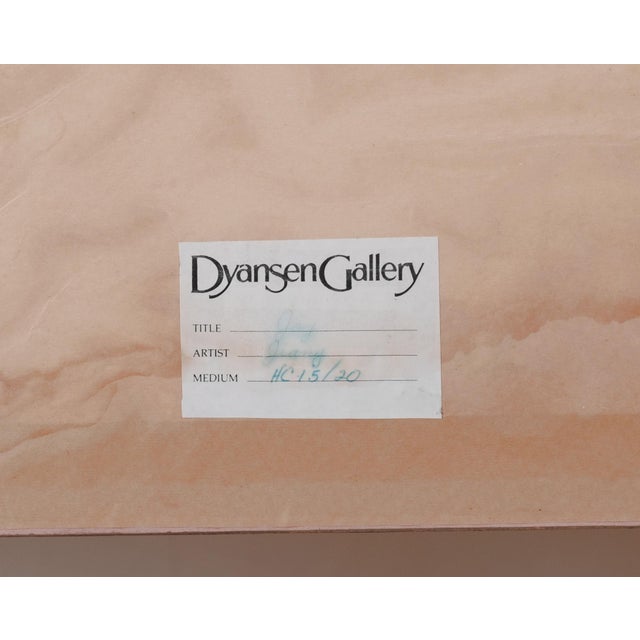 1992 Tiefeng Jiang "Joy" From Nature Suite Hand Signed & Numbered Limited Edition Hc 15/20 Framed Deckled Serigraph For Sale In San Diego - Image 6 of 7