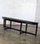Traditional Mid-20th Century Transitional Monumental Mahogany Demilune Console Table Black Painted Finish For Sale - Image 3 of 12