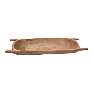 Antique Fruitwood Trog or Dough Bowl For Sale