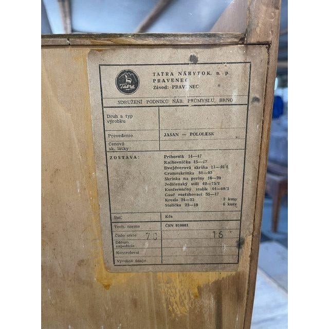 Vintage Show / Bookcase by Tatra Nabytok N.P. Pravenec, 1970 For Sale - Image 8 of 9