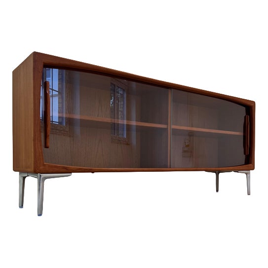 Display Sideboard in Teak with Chrome Feet from Dyrlund For Sale