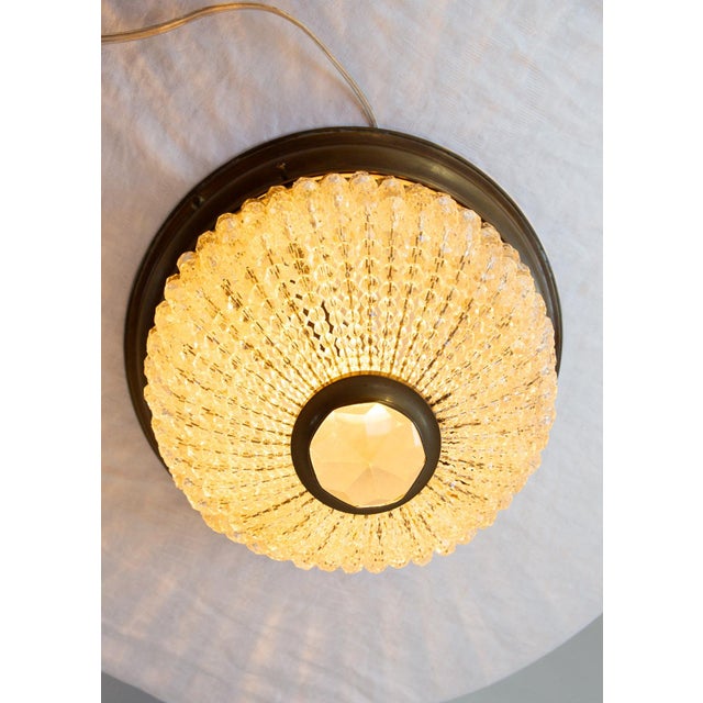 1920s Antique Bohemian Crystal Ceiling Light, Czechoslovakia, 1920s For Sale - Image 5 of 8