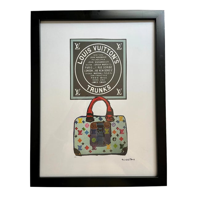 Vintage Sunday B. Morning Louis Vuitton's Trunks Fairchild Paris Limited Edition Print For Sale