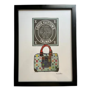 Vintage Sunday B. Morning Louis Vuitton's Trunks Fairchild Paris Limited Edition Print