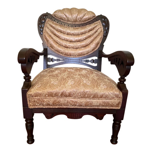 Vintage French Style Victorian Side Chair For Sale