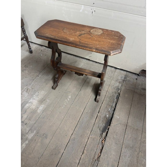 Tuscan Early 20th Century Fratino Style Walnut Console Table For Sale - Image 3 of 7
