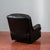 Reclining Black Leather Armchair For Sale - Image 15 of 18