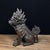 Mid 20th Century Pair of Vintage Bronze Xiezhi Mythical Guardian Beast Statues For Sale - Image 5 of 6