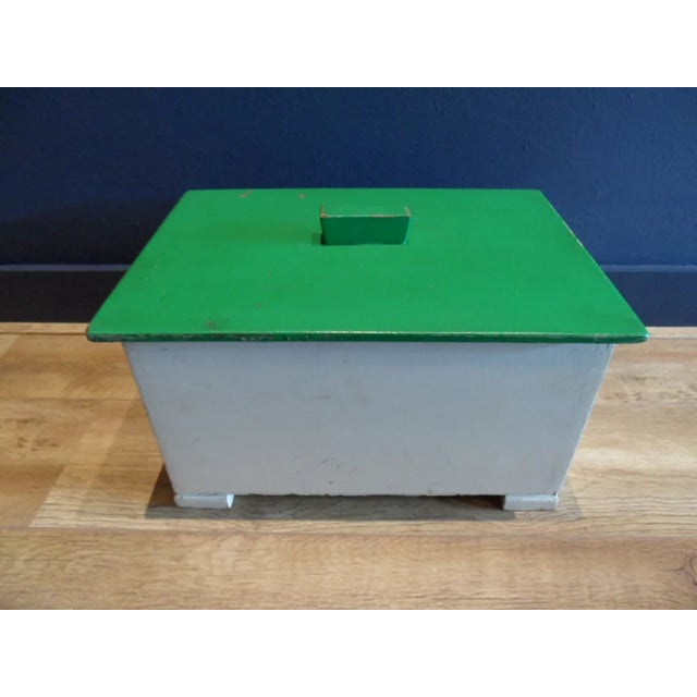 1950s Vintage Wooden Box For Sale - Image 5 of 5