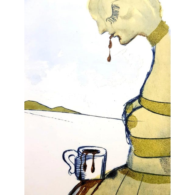 Salvador Dali - Cup of Chocolate - Original Etching 1967 For Sale - Image 3 of 8