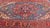 Antique Persian Heriz Serapi Rug With Blue Field Geometric Medallion Design For Sale - Image 4 of 17