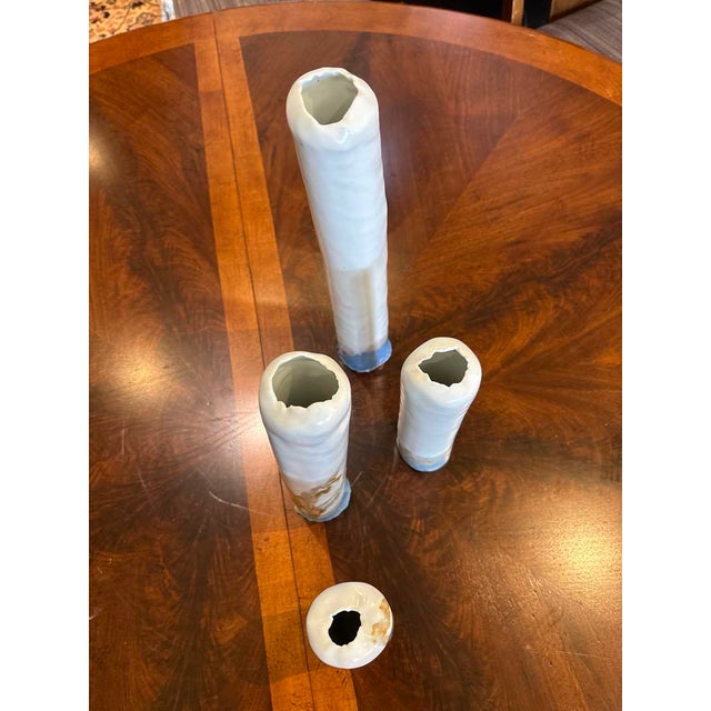 1970s Glazed Pottery Vases- Set of 4 For Sale - Image 4 of 7