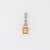1.2Ct Citrine Pendant With Earth Mined Diamonds in Solid 14k Dual Gold, 8x6mm For Sale - Image 4 of 10