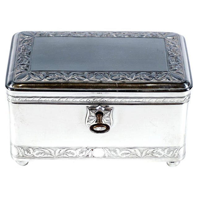 Silver Antique Vienna Silver Biedermeier Sugar Box by Christian Sander, 1831 For Sale - Image 8 of 8