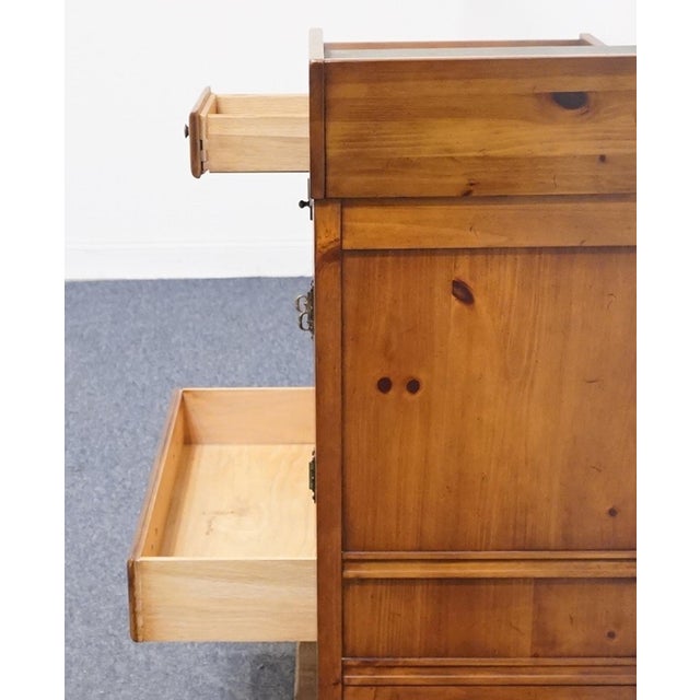Link Taylor Pilgrim Pine Collection Rustic Country French 40" Dry Sink Server 1515 For Sale - Image 10 of 16