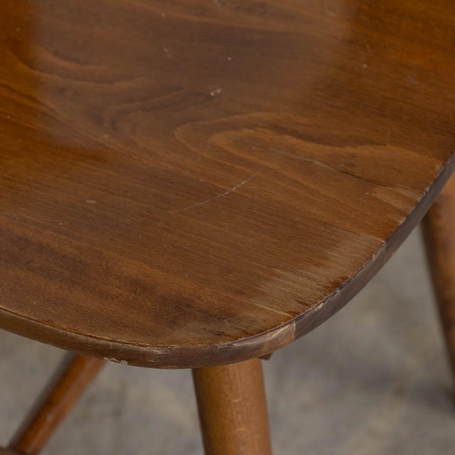 Brown 1950s French Wood Brutalist Chair For Sale - Image 8 of 12