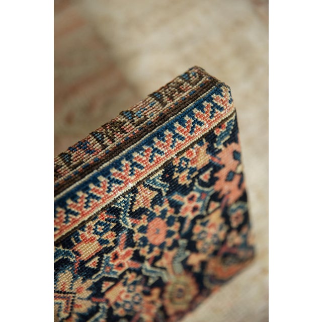 Old New House Decorative Cork Board Antique Fereghan Rug Fragment Art For Sale - Image 4 of 8