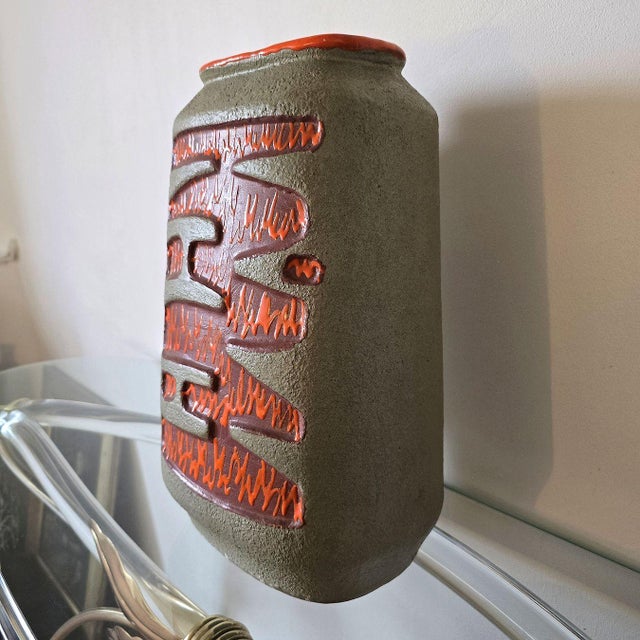 1960s Mid Century Modern Ceramic Vase, Es Keramic For Sale - Image 4 of 12