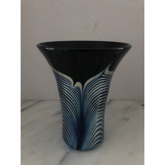1980s Correa Studios Iridescent Flared Vase For Sale - Image 4 of 13