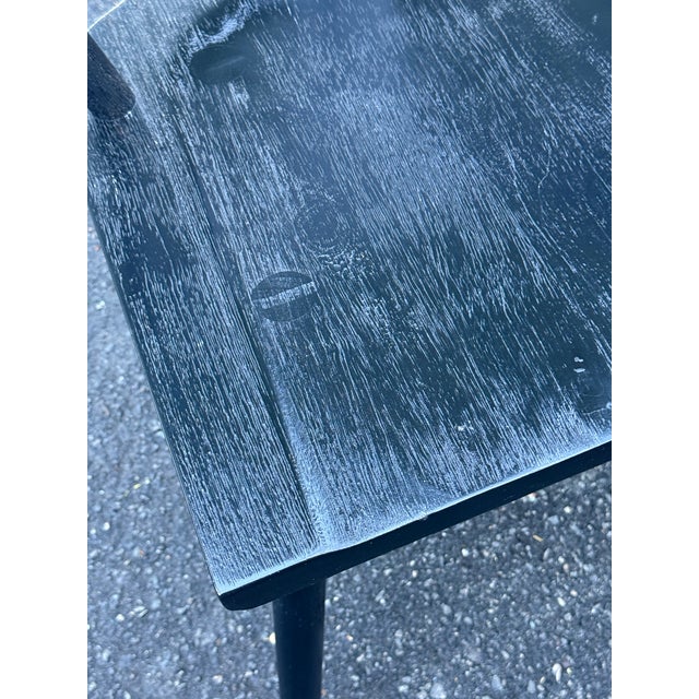 Black Pottery Barn Westan Farmhouse Style Black Dining Chairs - A Pair For Sale - Image 8 of 12