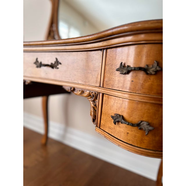 Wood Early 20th Century Widdicomb Vanity Table For Sale - Image 7 of 10