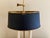 Gold Mid 20th Century Brass Bouillotte Lamp With Adjustable Black Tole Shade For Sale - Image 8 of 16